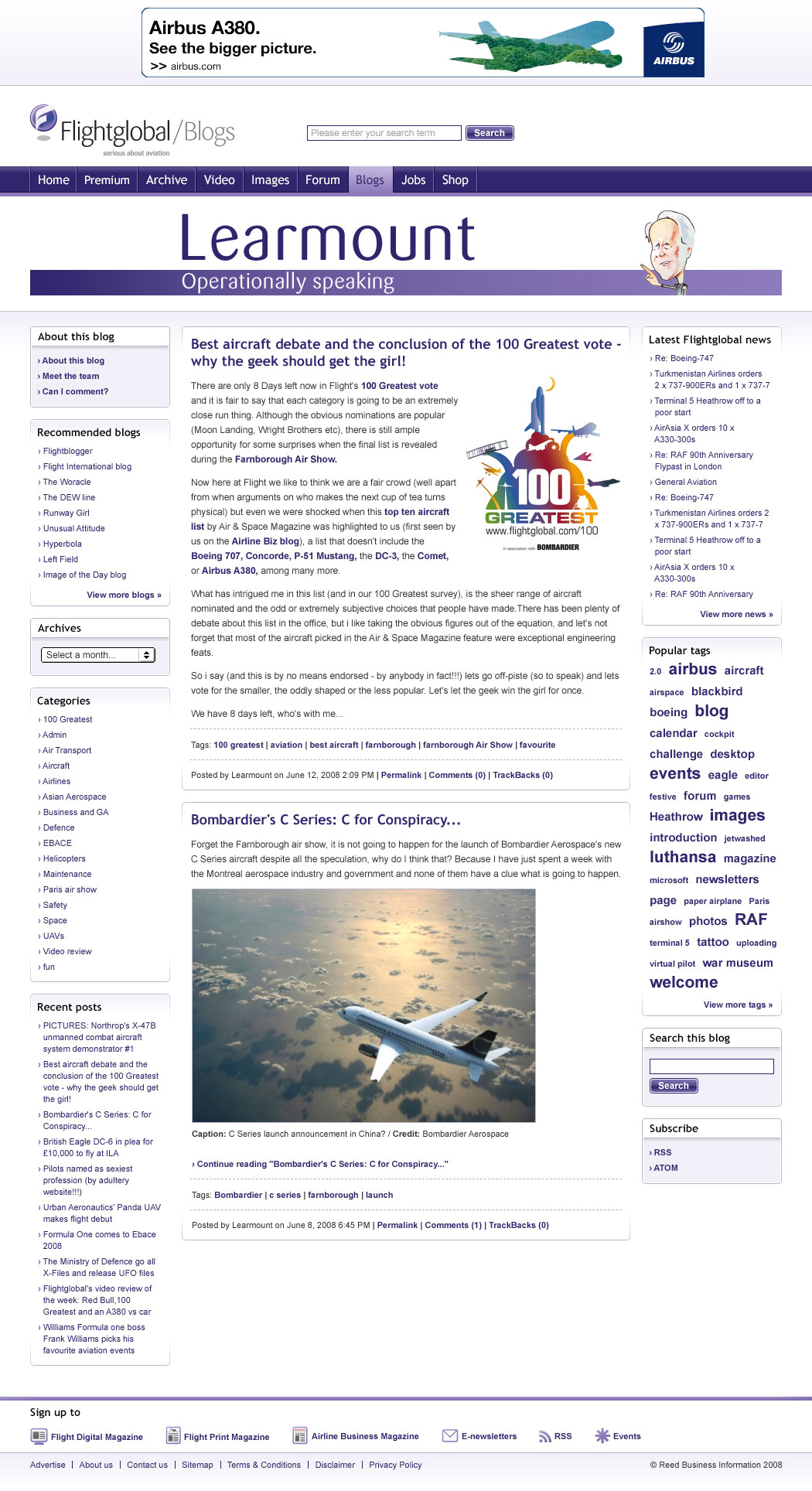 Flight Global - Blogs