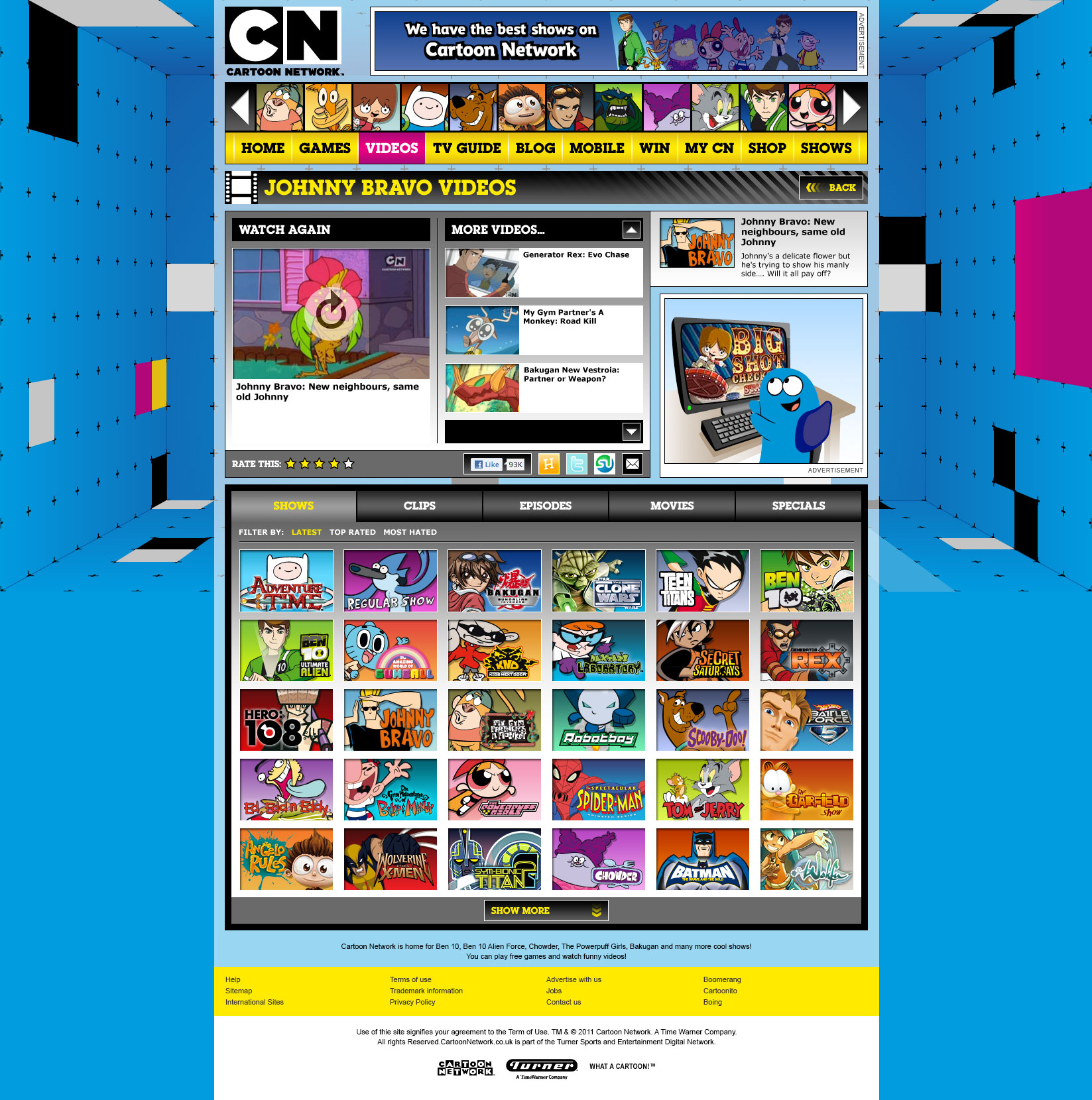 Cartoon Network: 2011 - Video Page 01