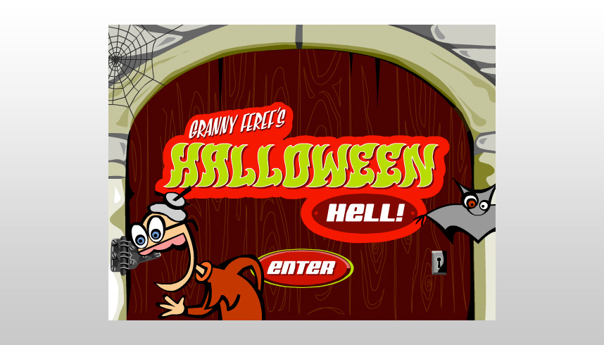 Granny Feref's Halloween Hell - Opening Screen